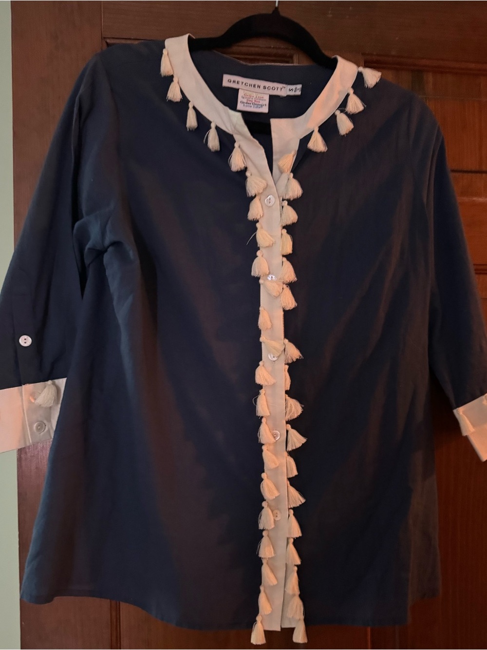 Gretchen Scott top with tassel detail